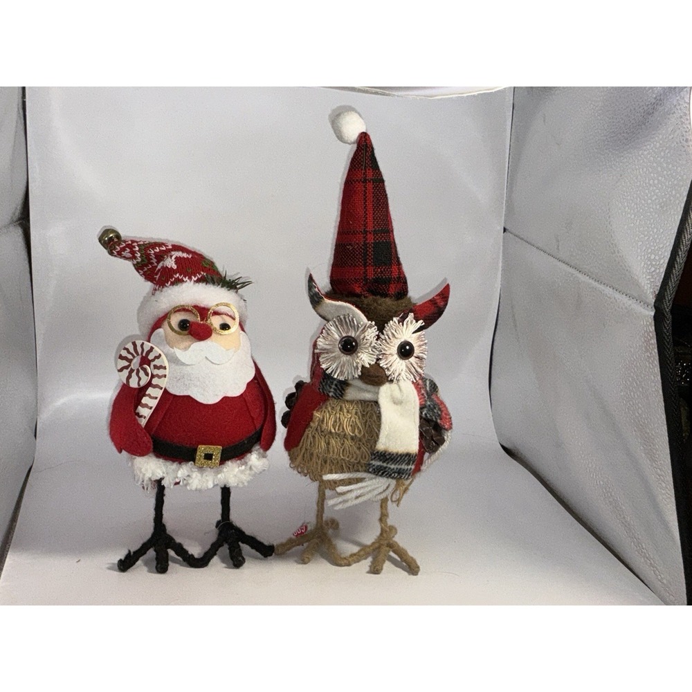 2 Cute Christmas Owls Unbranded 8"